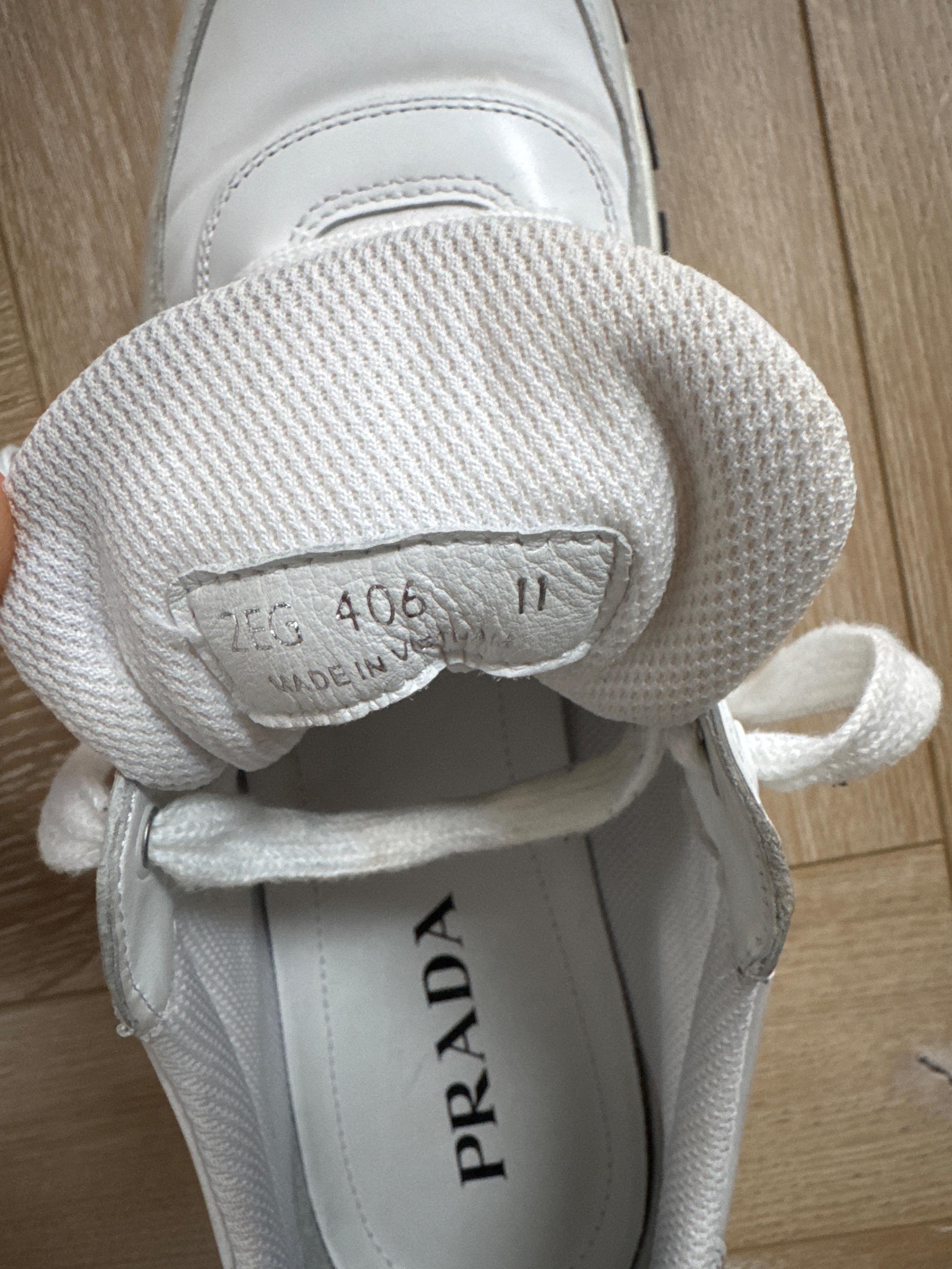 Prada Men's White Leather Trainers