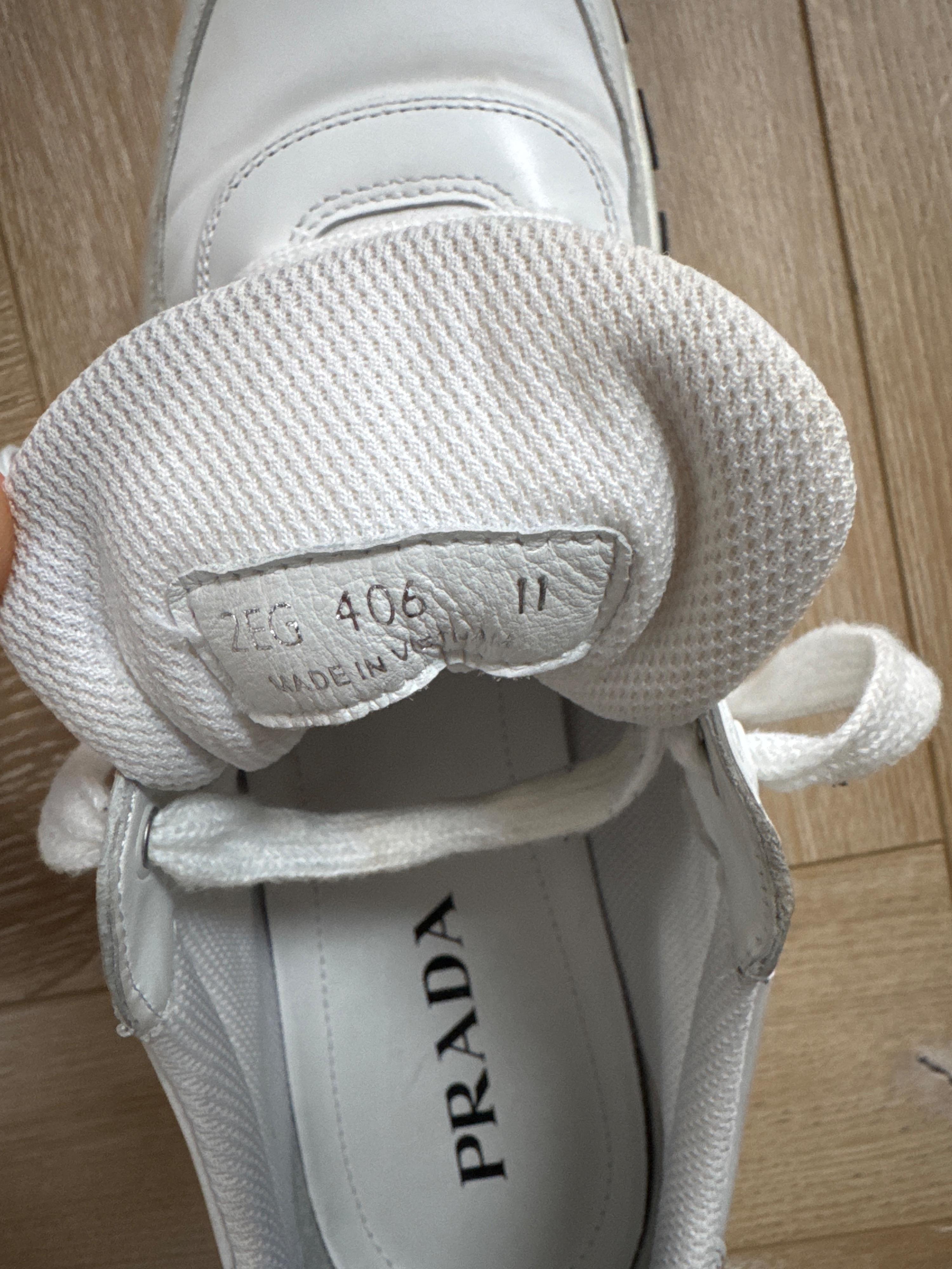 Prada Men's White Leather Trainers