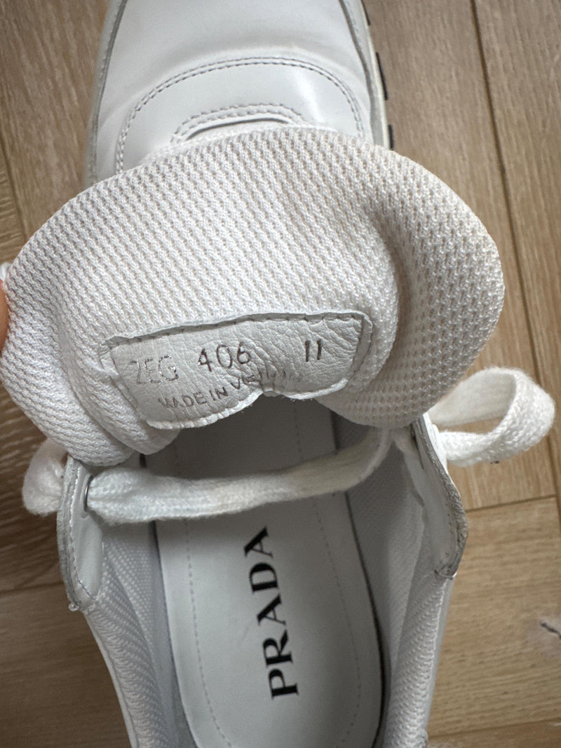 Prada Men's White Leather Trainers