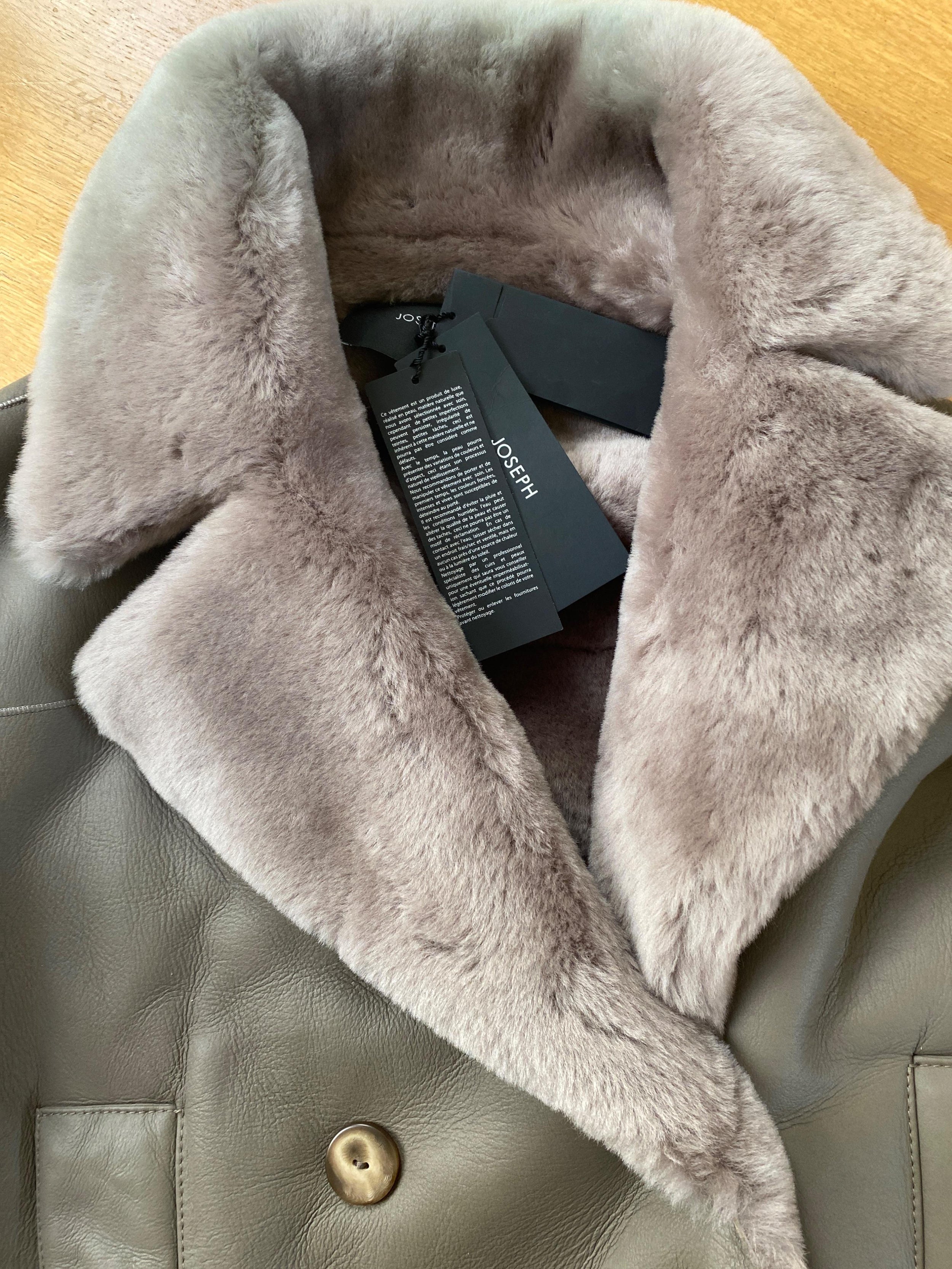 Calla Double Breasted Shearling Coat