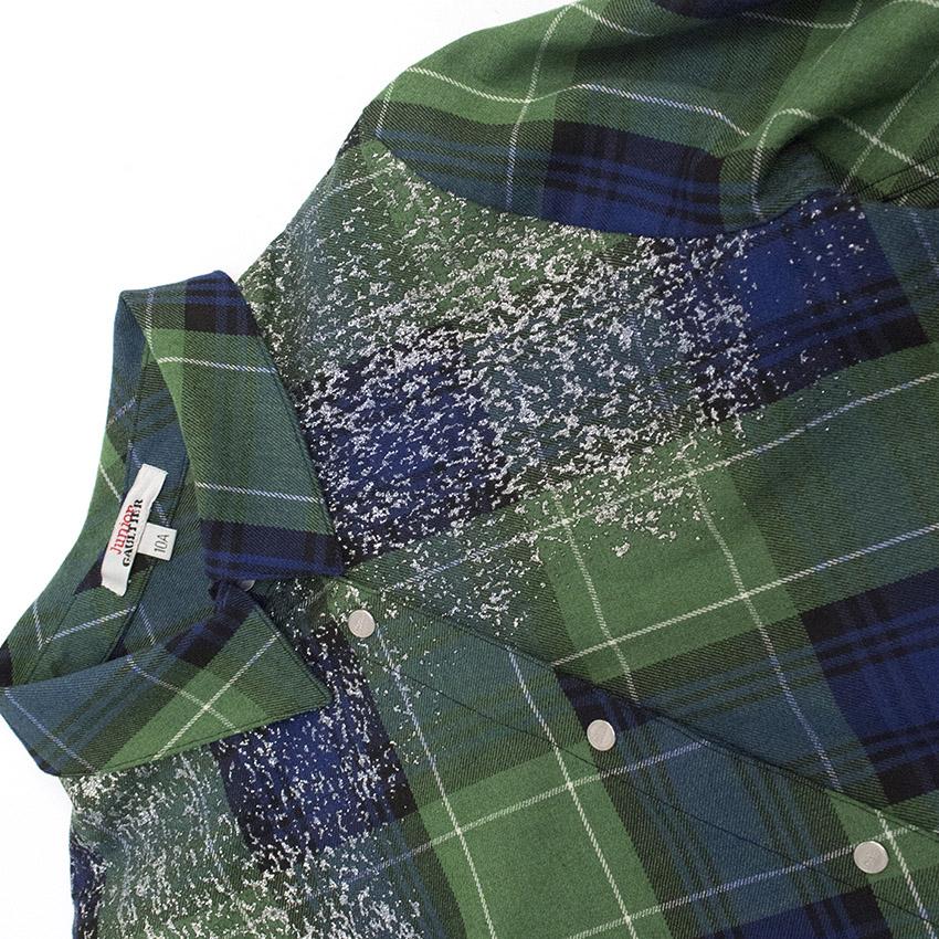 Junior Paul Gaultier Junior checkered shirt
