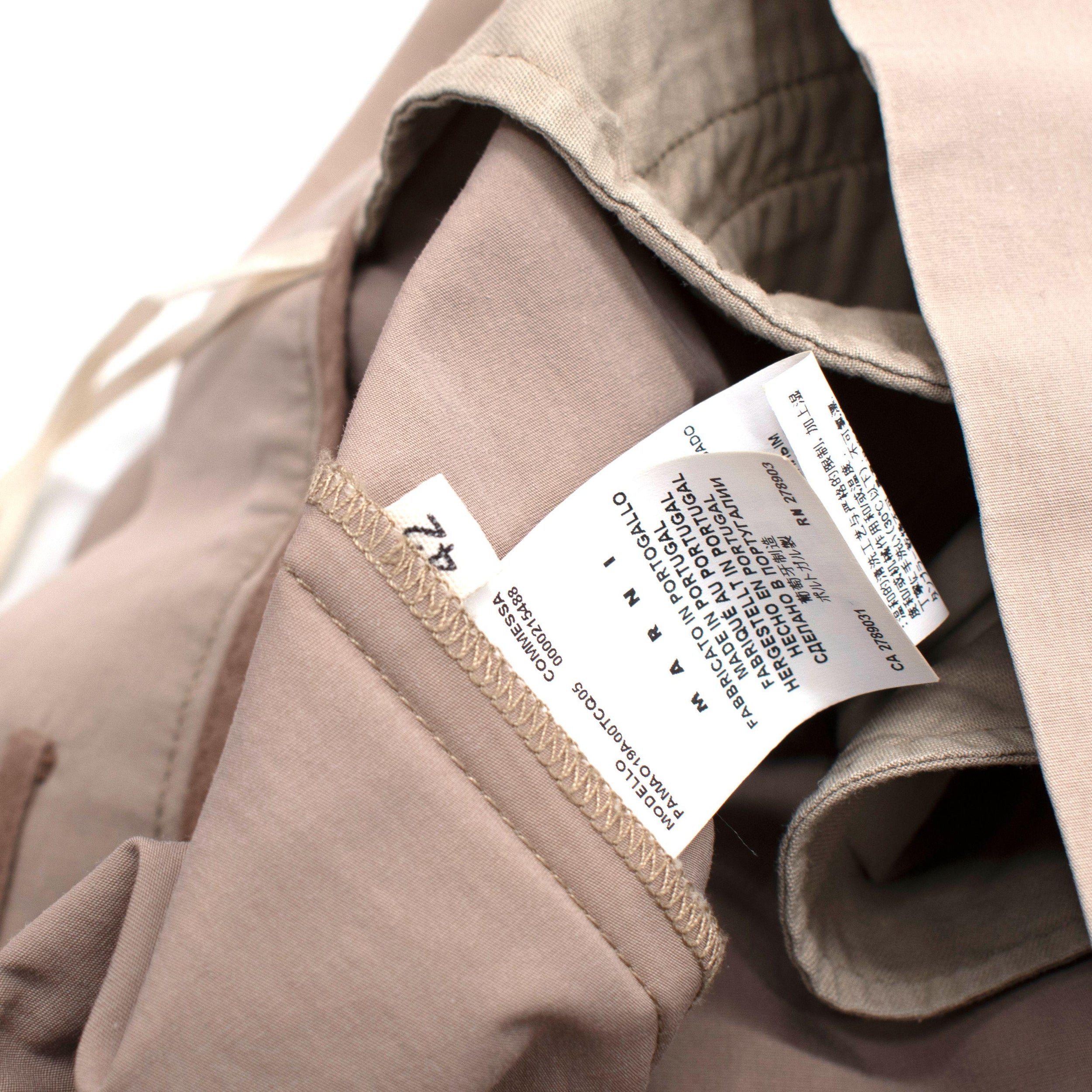 Marni Stone Trousers with Turn Up