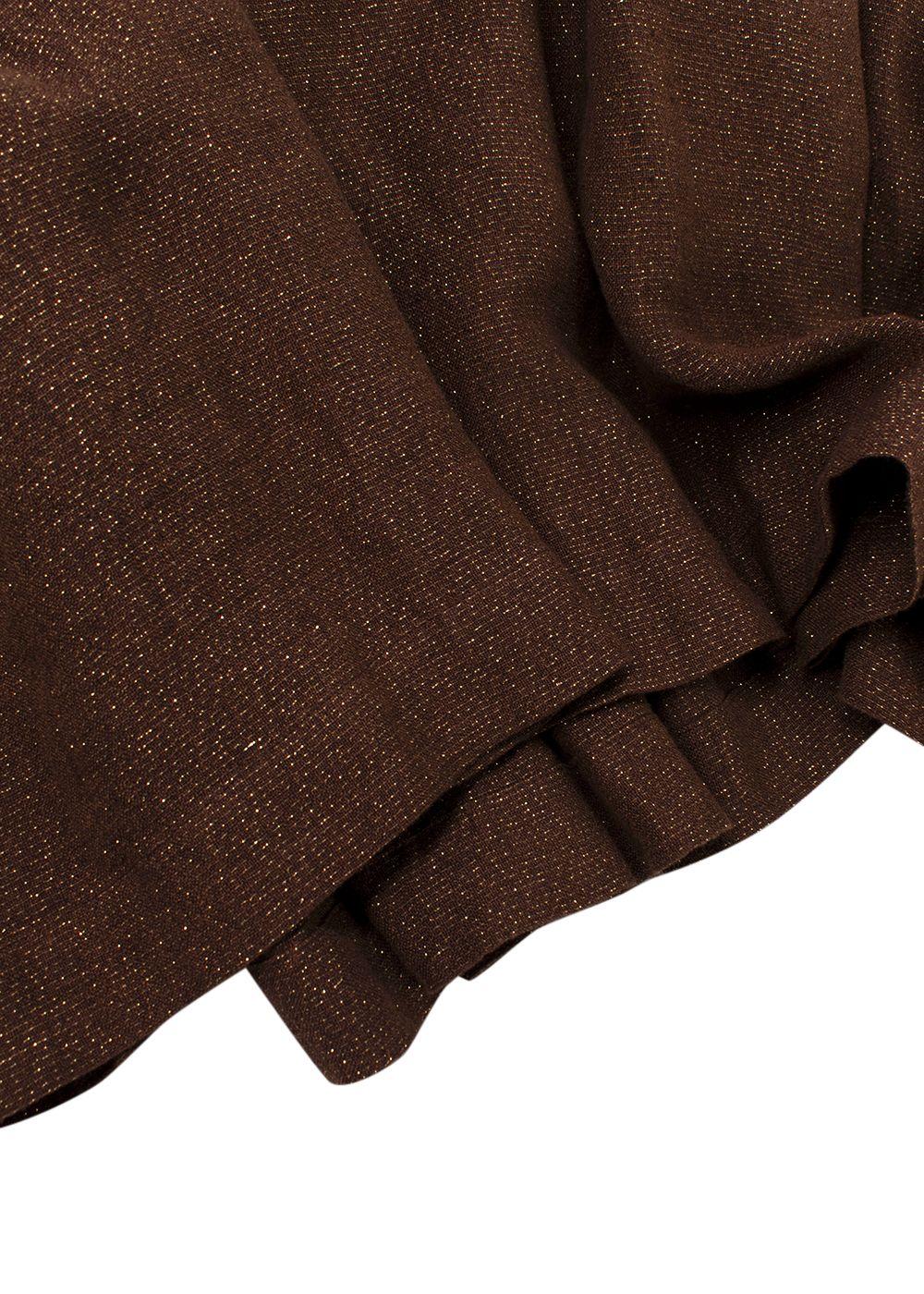 Lisa Marie Fernandez Lurex Linen Brown Dress