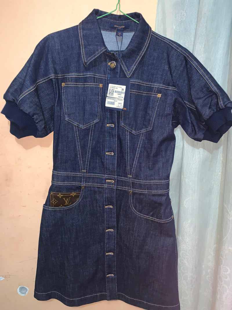 indigo denim shirt dress