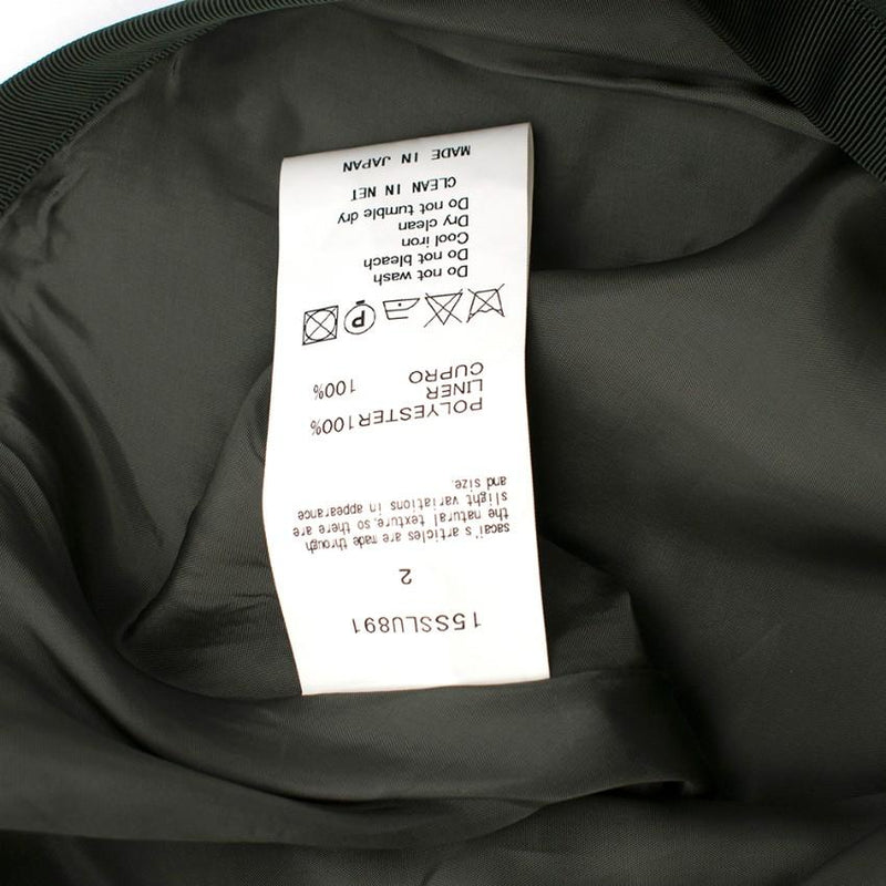 Sacai Luck Green Flared Pleated Skirt