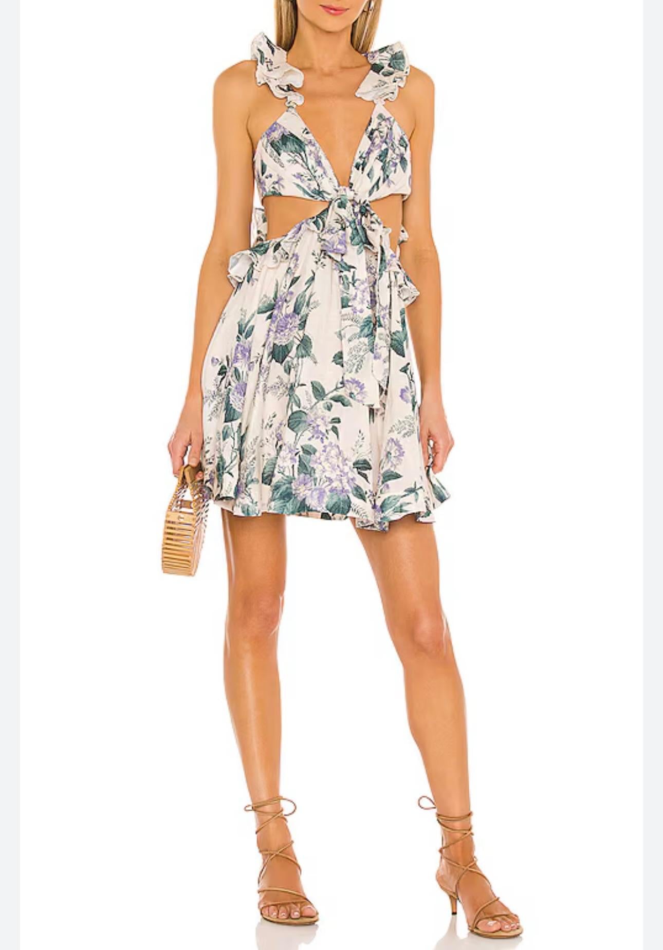 Zimmermann Floral Cassia Mini Dress