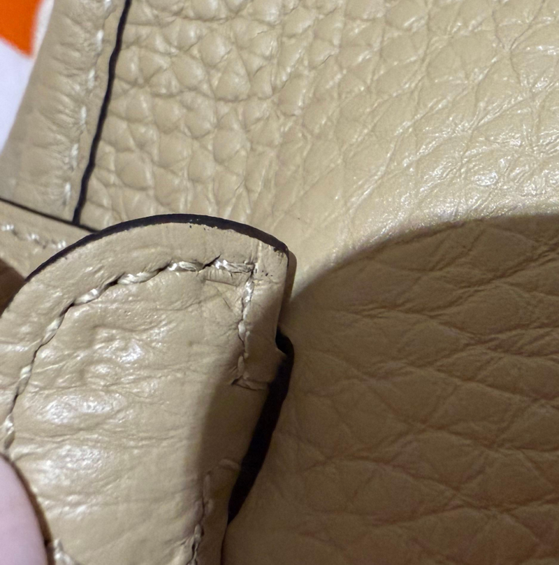 Hermes Mini Evelyne 16 Beige Marfa Clemence