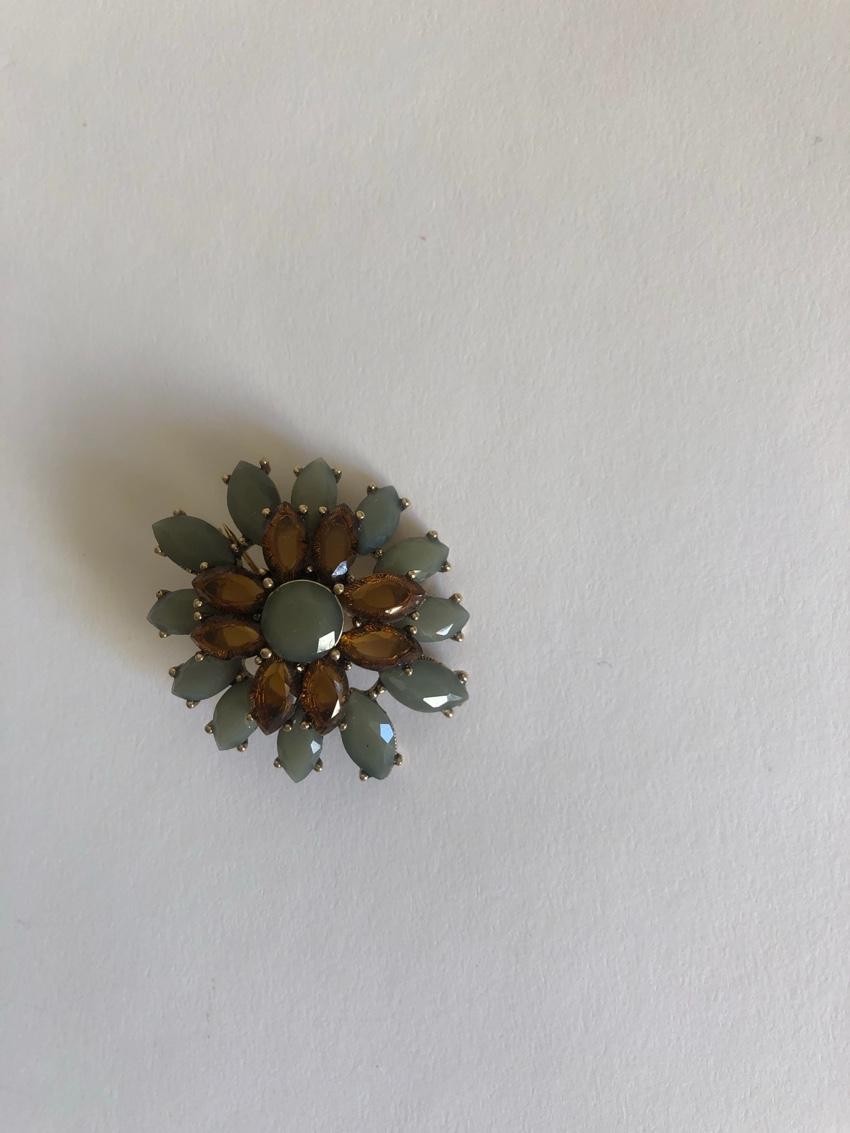 Monet Crystal Embellished Brooch