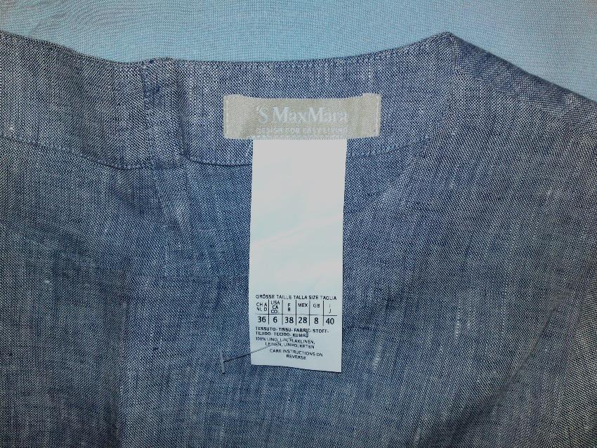 Max Mara Gray Summer Linen Tunic
