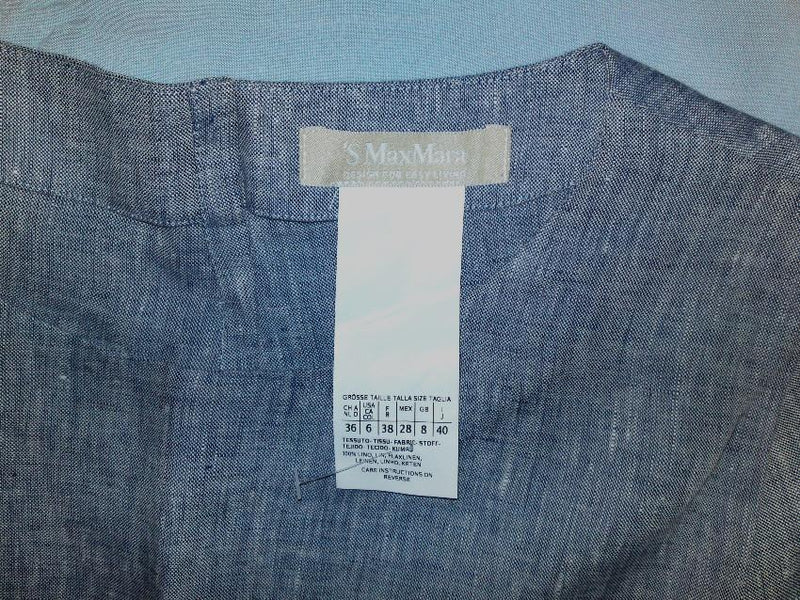 Max Mara Gray Summer Linen Tunic