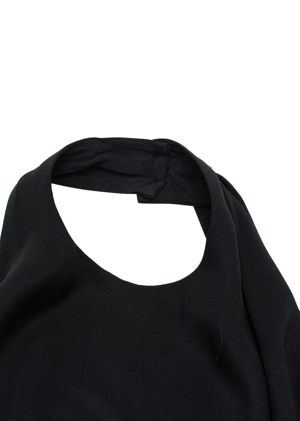 Raey Black Backless Wrap Dress