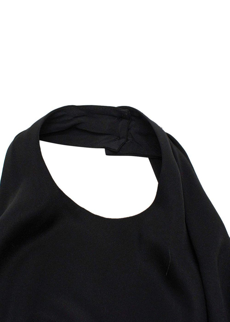 Raey Black Backless Wrap Dress