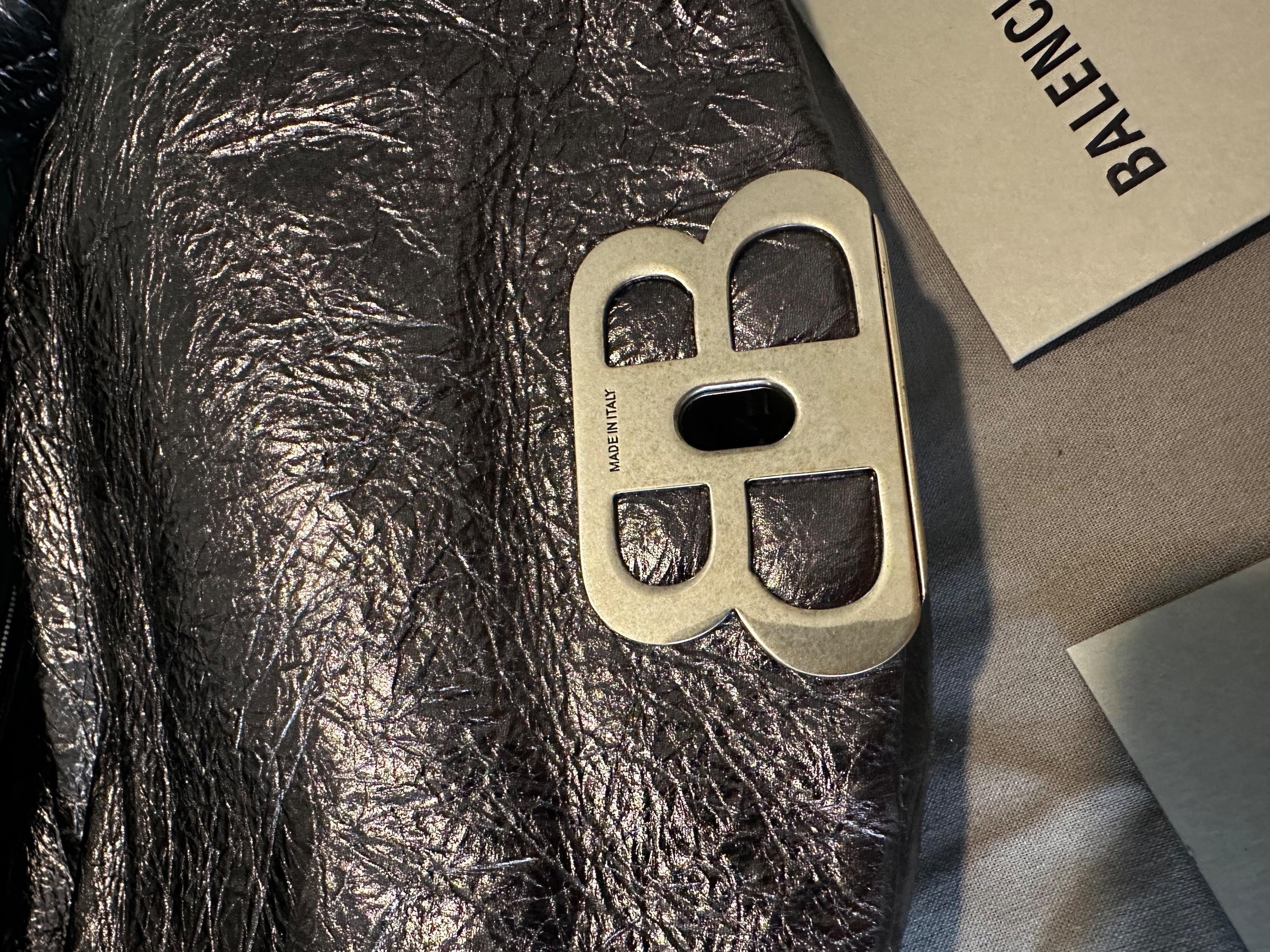 Balenciaga Silver Monaco Bag