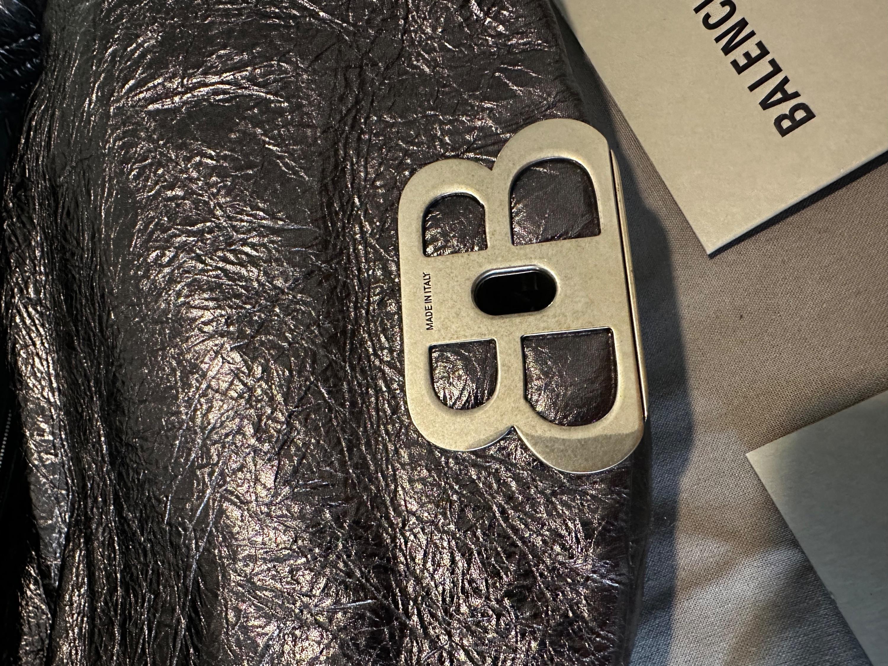 Balenciaga Silver Monaco Bag