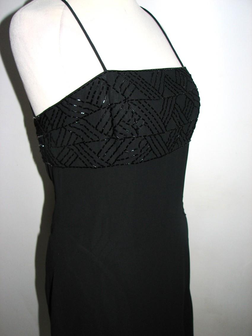 Amanda Wakeley black chiffon cocktail dress
