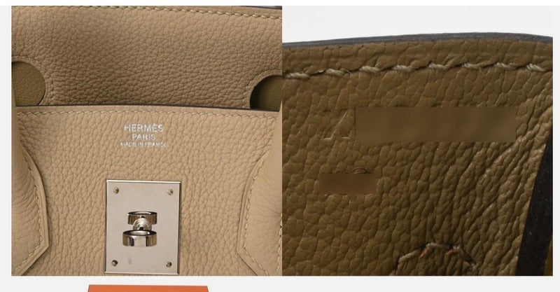 Hermes Trench Togo Leather Birkin 30 Bag