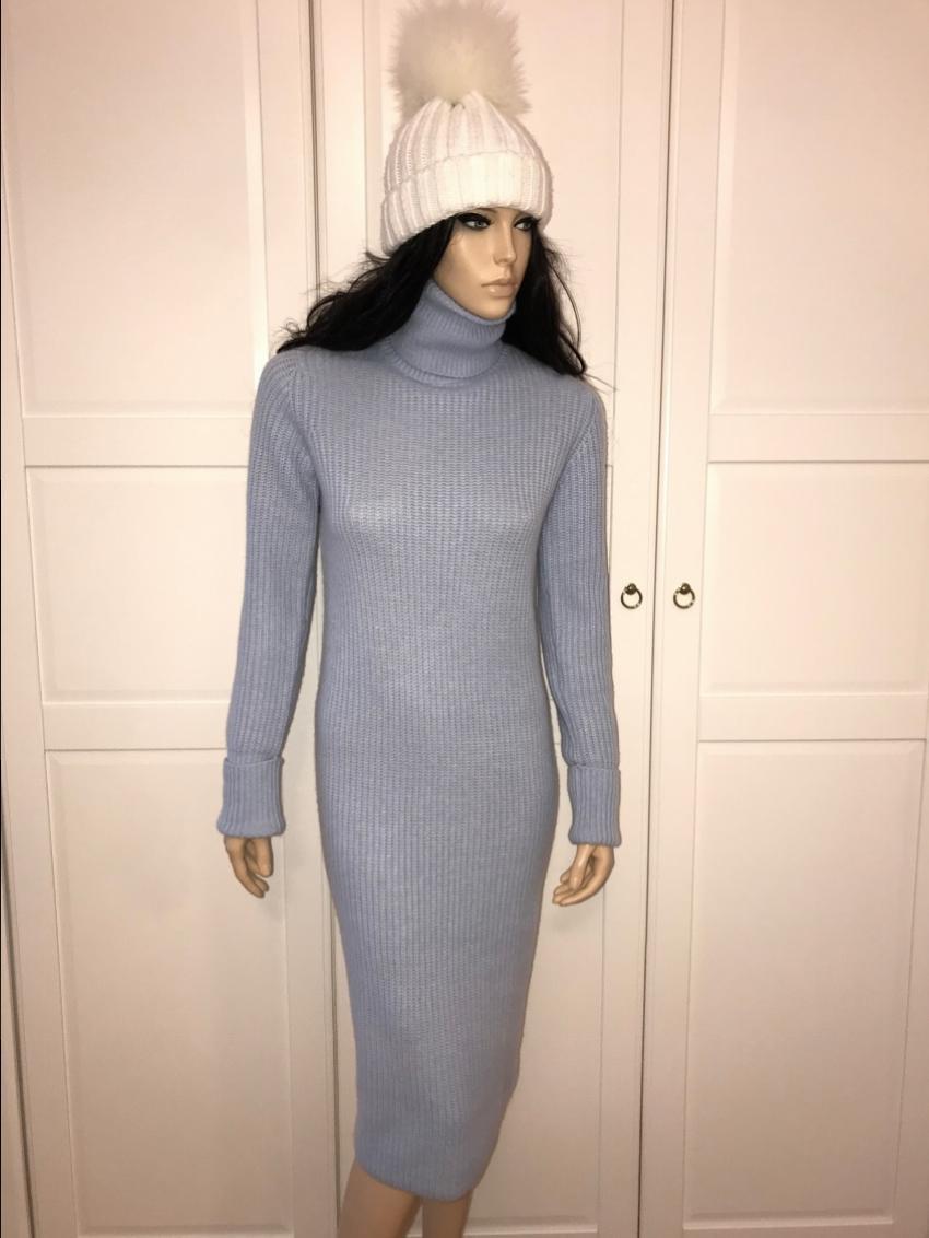 Loro Piana Baby Cashmere Knit Roll Neck Dress