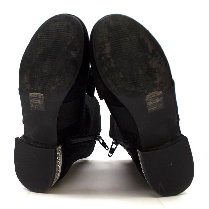Miss KG Girls Black Suede Ankle Boots