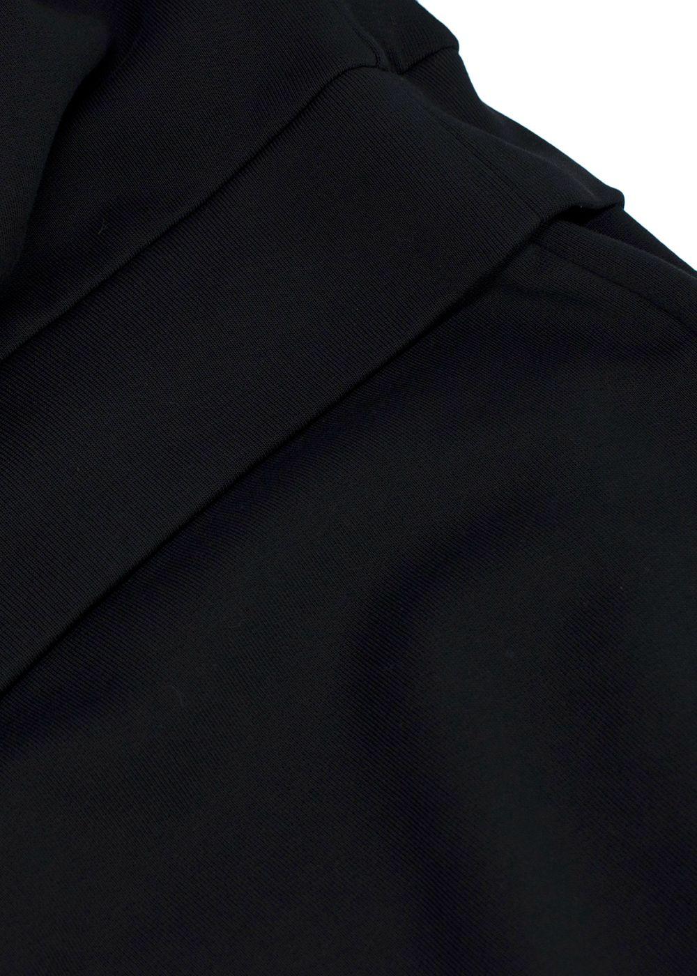 Burberry Black Ruffled Layered Sweatshirt Dress