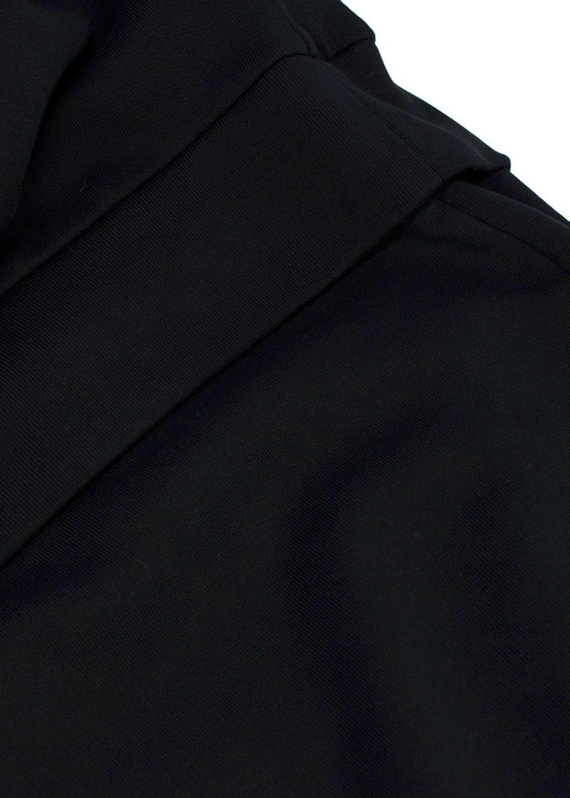 Burberry Black Ruffled Layered Sweatshirt Dress