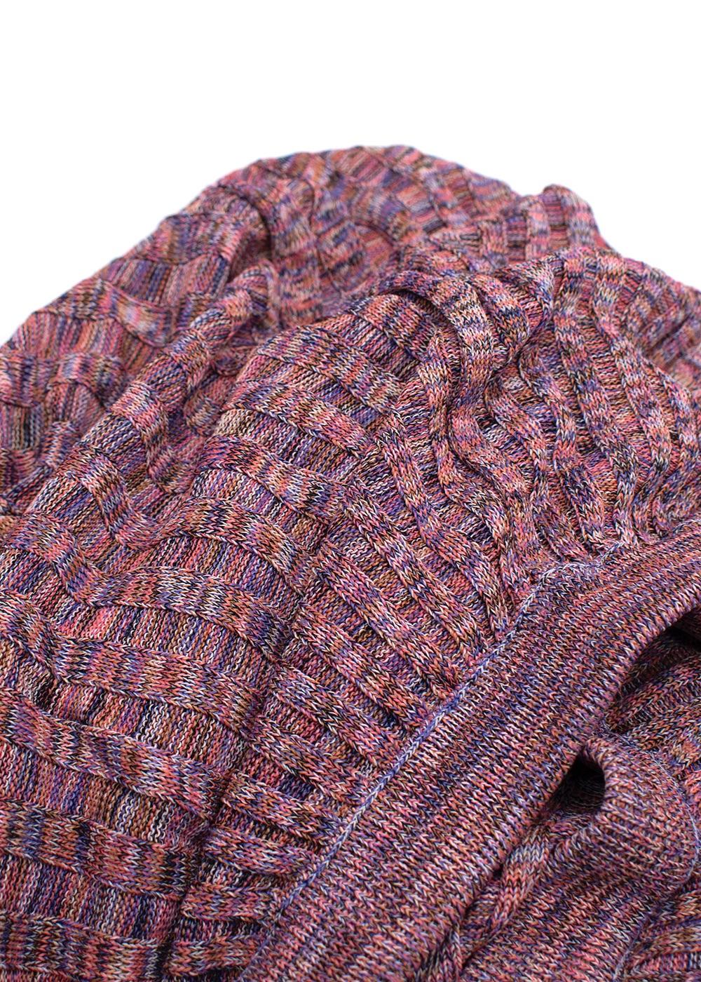 Zimmermann Multicoloured Rib Knit Midi Skirt
