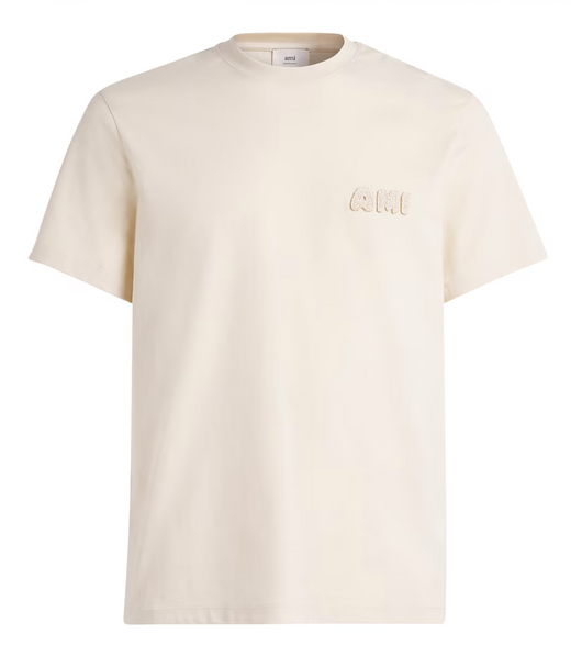 Ami Paris Cotton Logo Patch T-Shirt