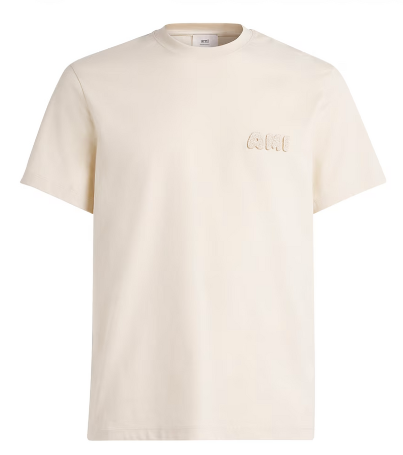 Ami Paris Cotton Logo Patch T-Shirt