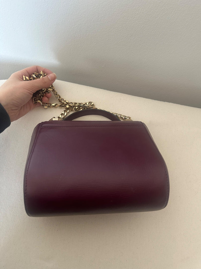 Mini Pandora Box crossbody with Gold Chain
