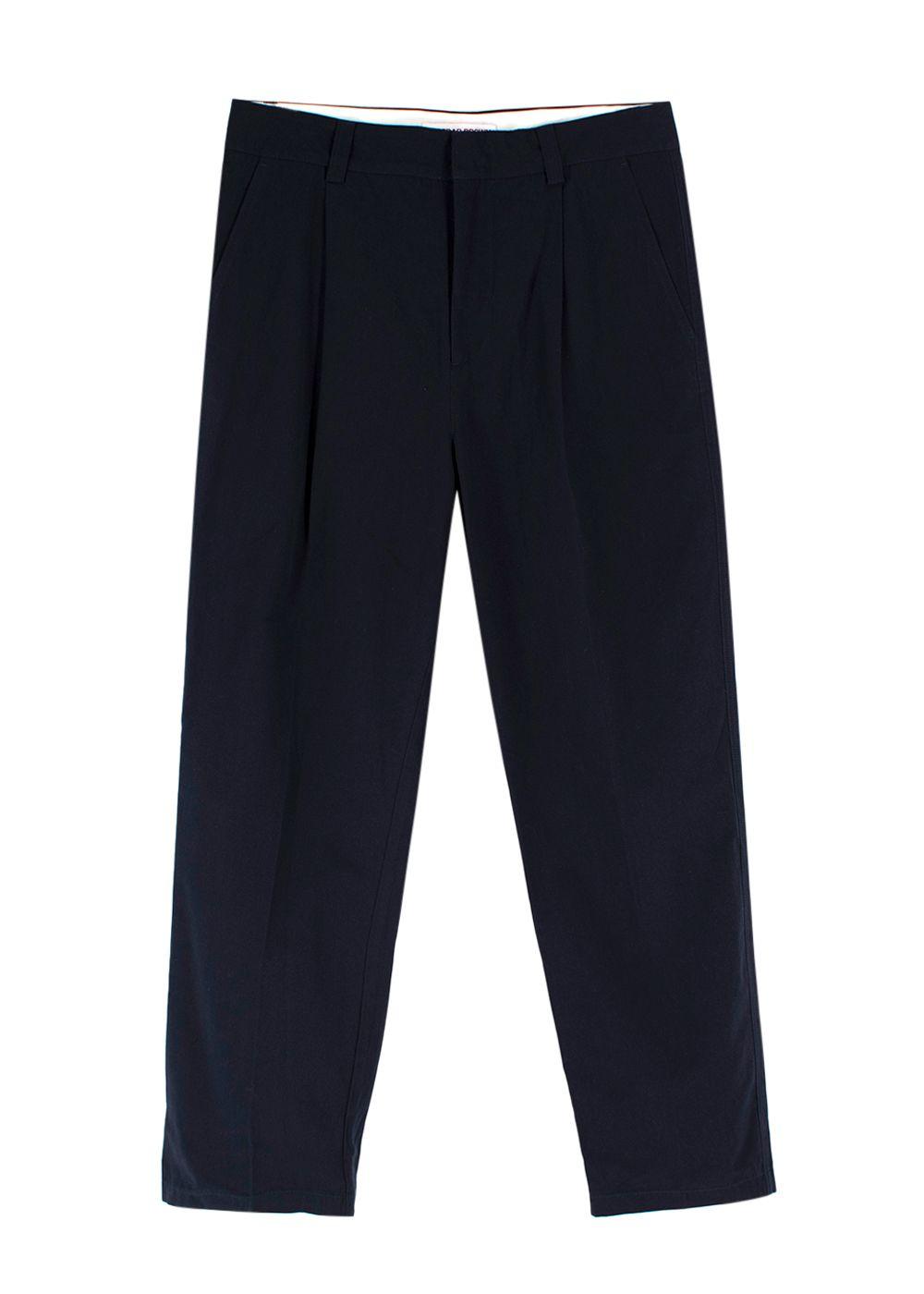 Orlebar Brown Navy Cotton Trousers