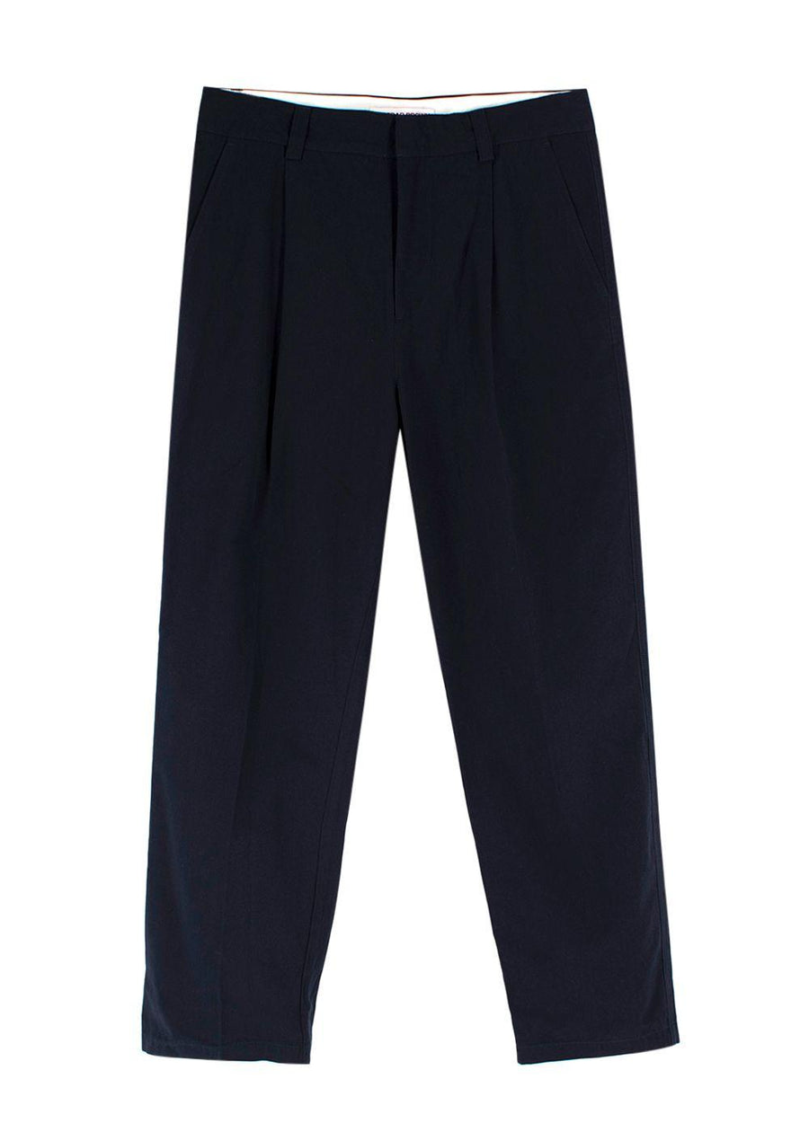 Orlebar Brown Navy Cotton Trousers