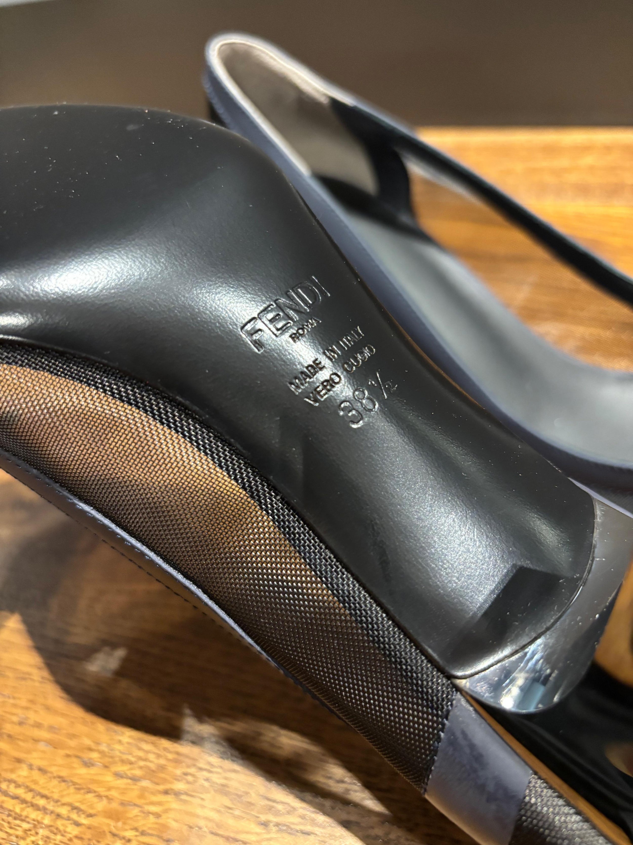 Fendi Mesh Heeled Pumps