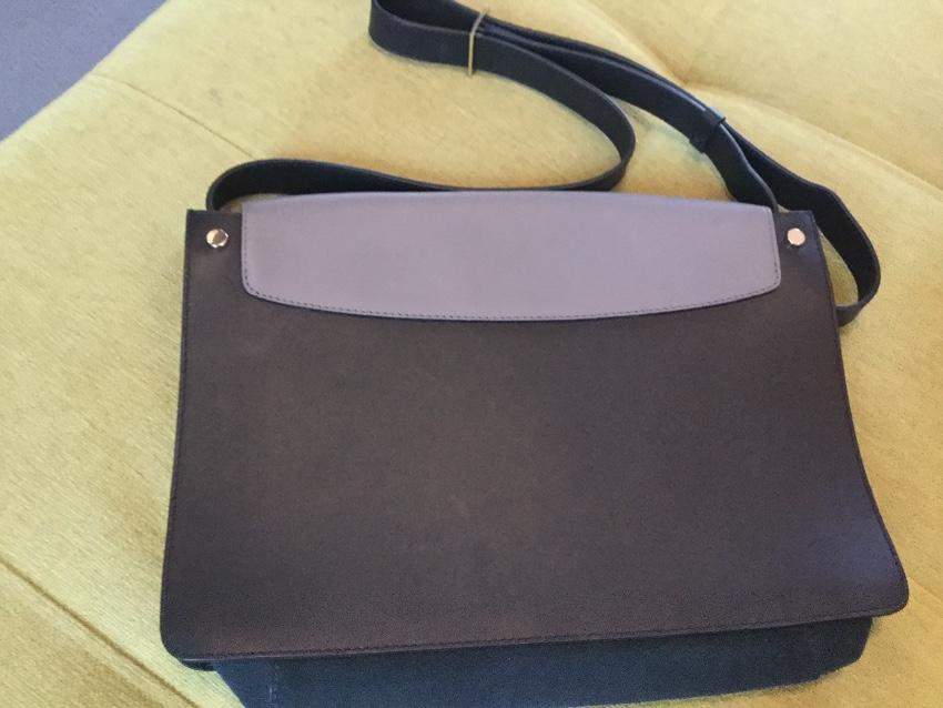 Gerard Darel Suede & Leather Satchel