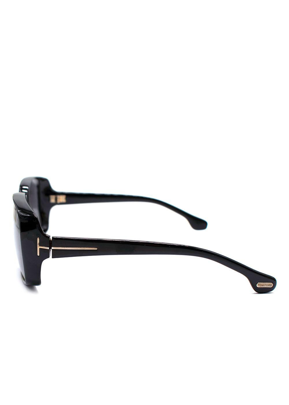 Tom Ford Black Kaya Square-Frame Sunglasses
