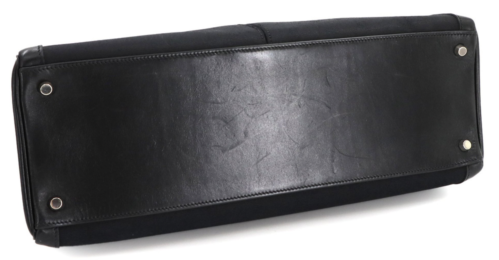 Hermès Black Kelly Lakis 40 With Silver Hardware