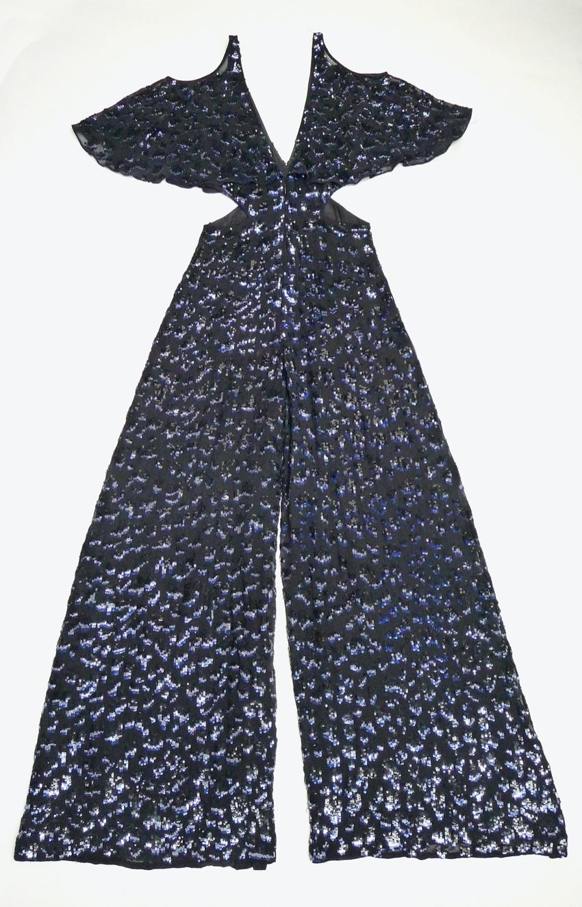 Temperley Celestial Black Embellished Jumpsuit