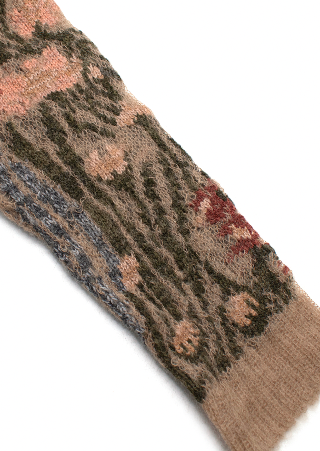 Dior  Beige Floral Mohair Blend Jumper