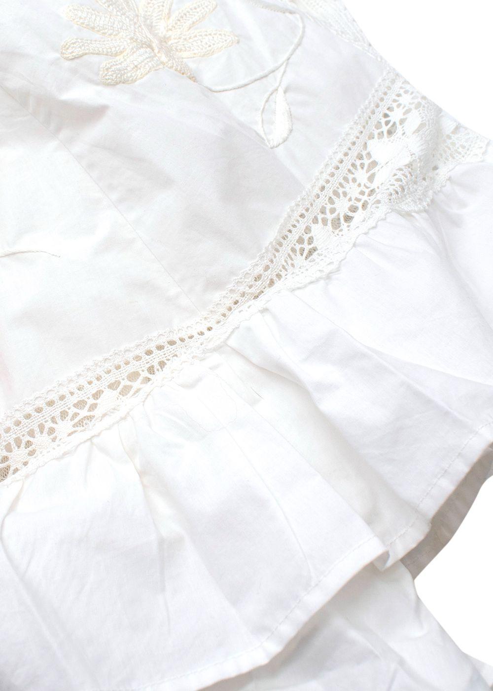 Aliai Forte White Dress with Lace Details