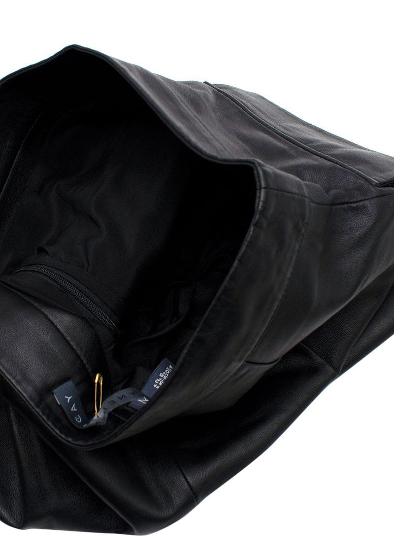 Zeynep Arcay Black Leather Shorts