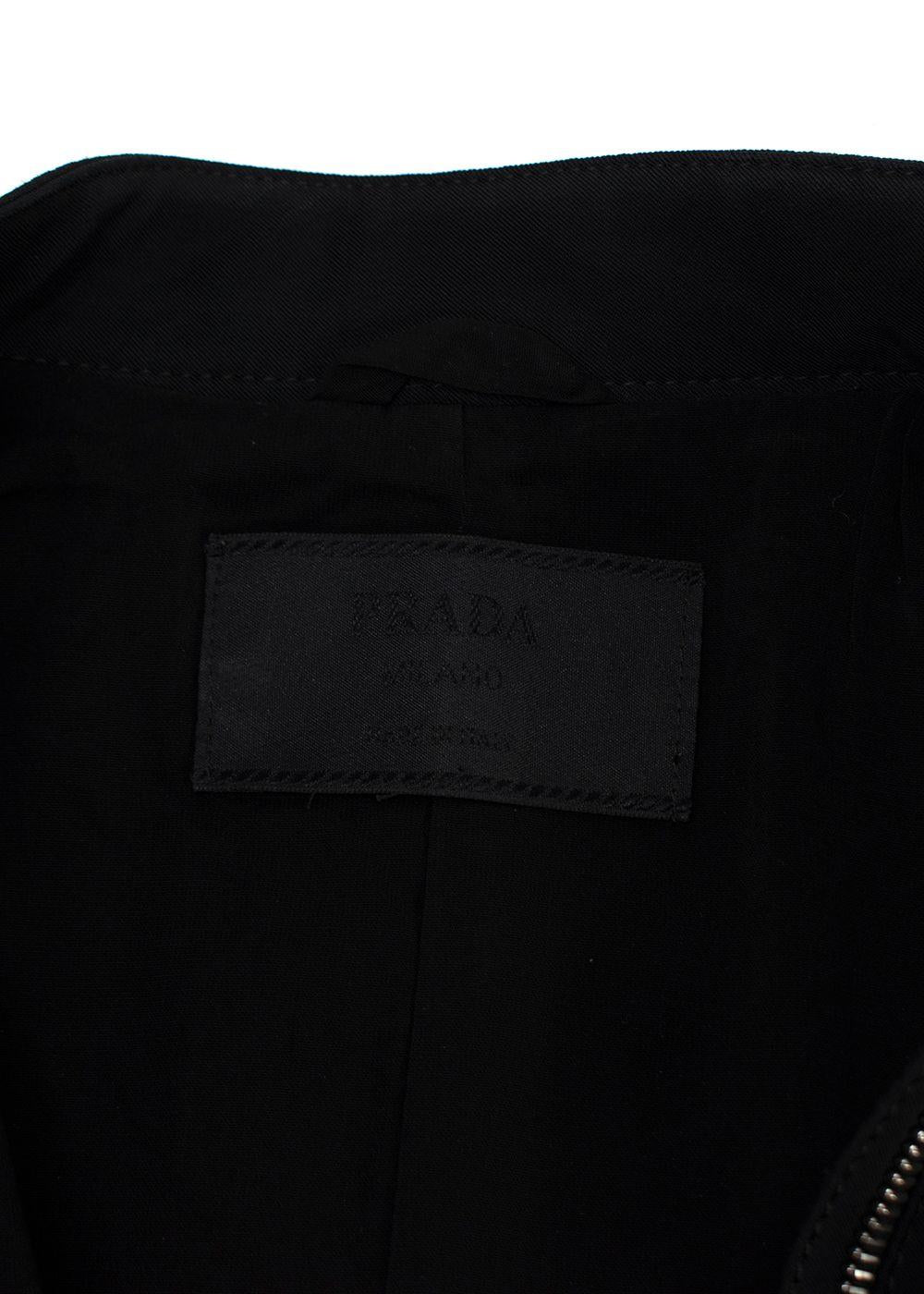 Prada Black Belted Utility Vest