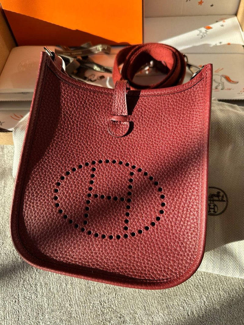 Hermès Rouge H Évelyne 16 (TPM) Palladium Hardware