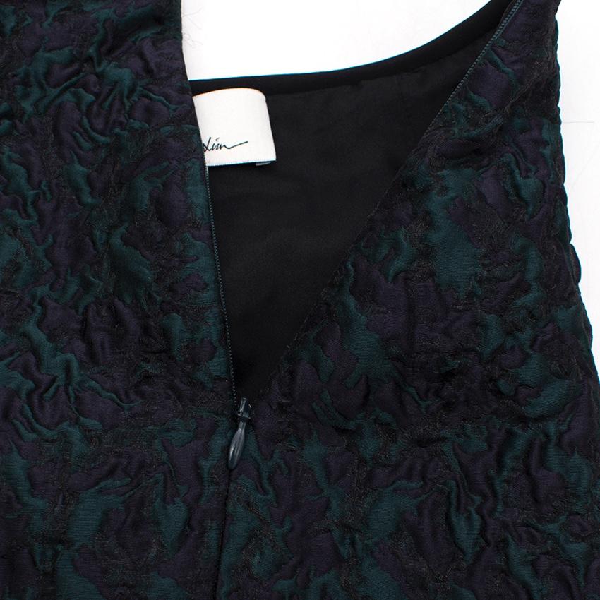 Phillip Lim Green and Navy Textured Skirt