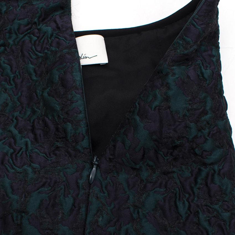 Phillip Lim Green and Navy Textured Skirt