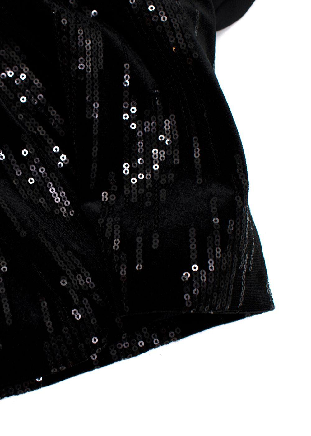 Redemption chenille, satin & sequin bow mini dress