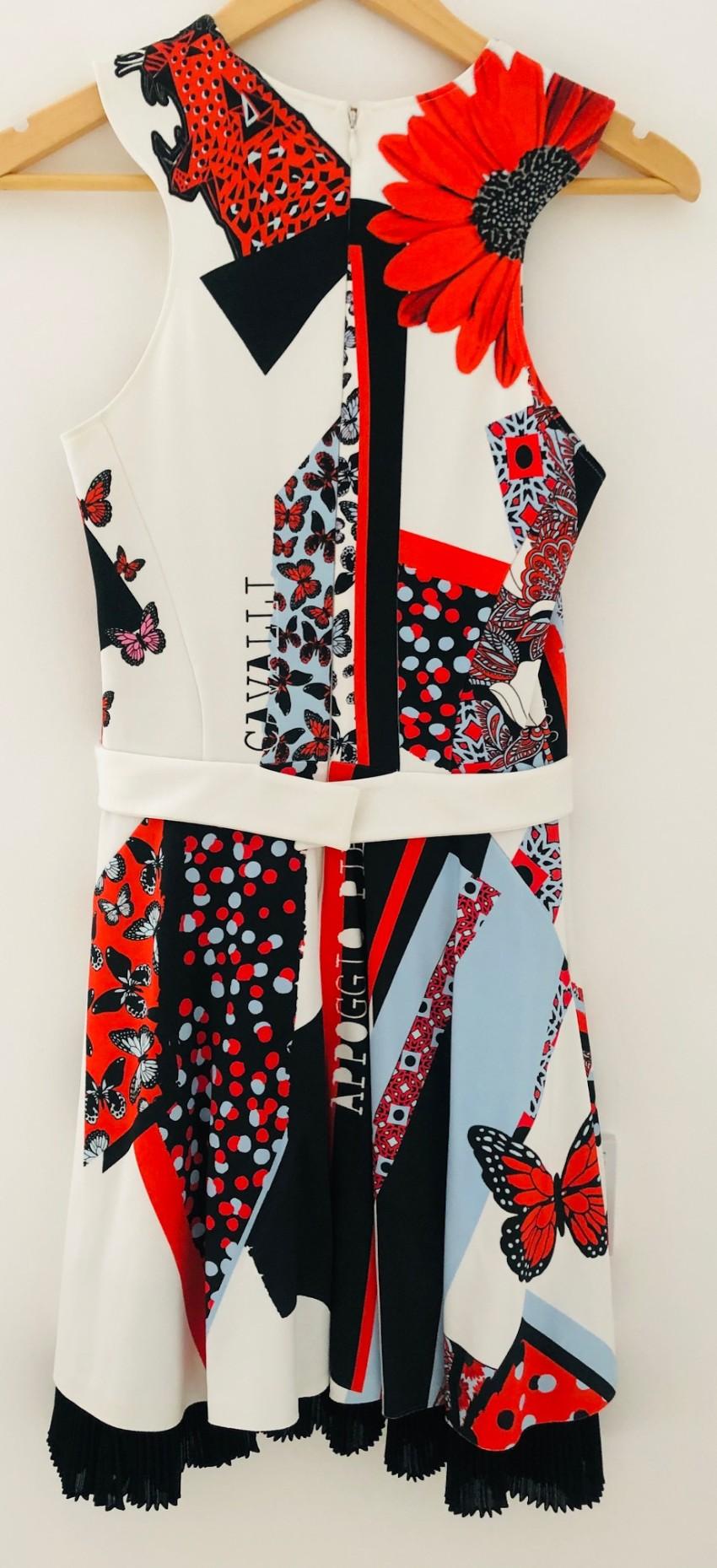 Just Cavalli Sleeveless Multi-Print Dress