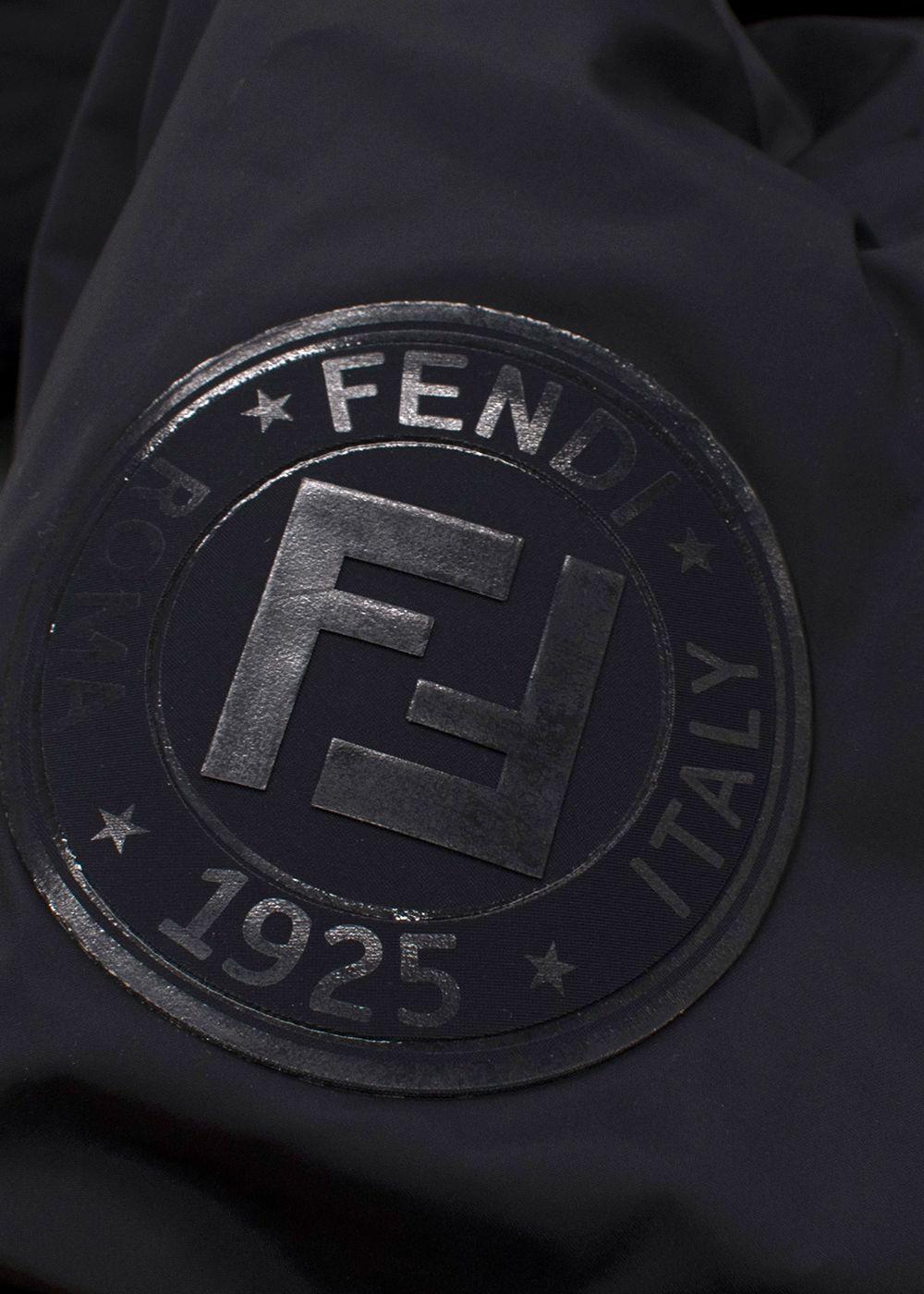 Fendi Black Hooded Ski Jacket