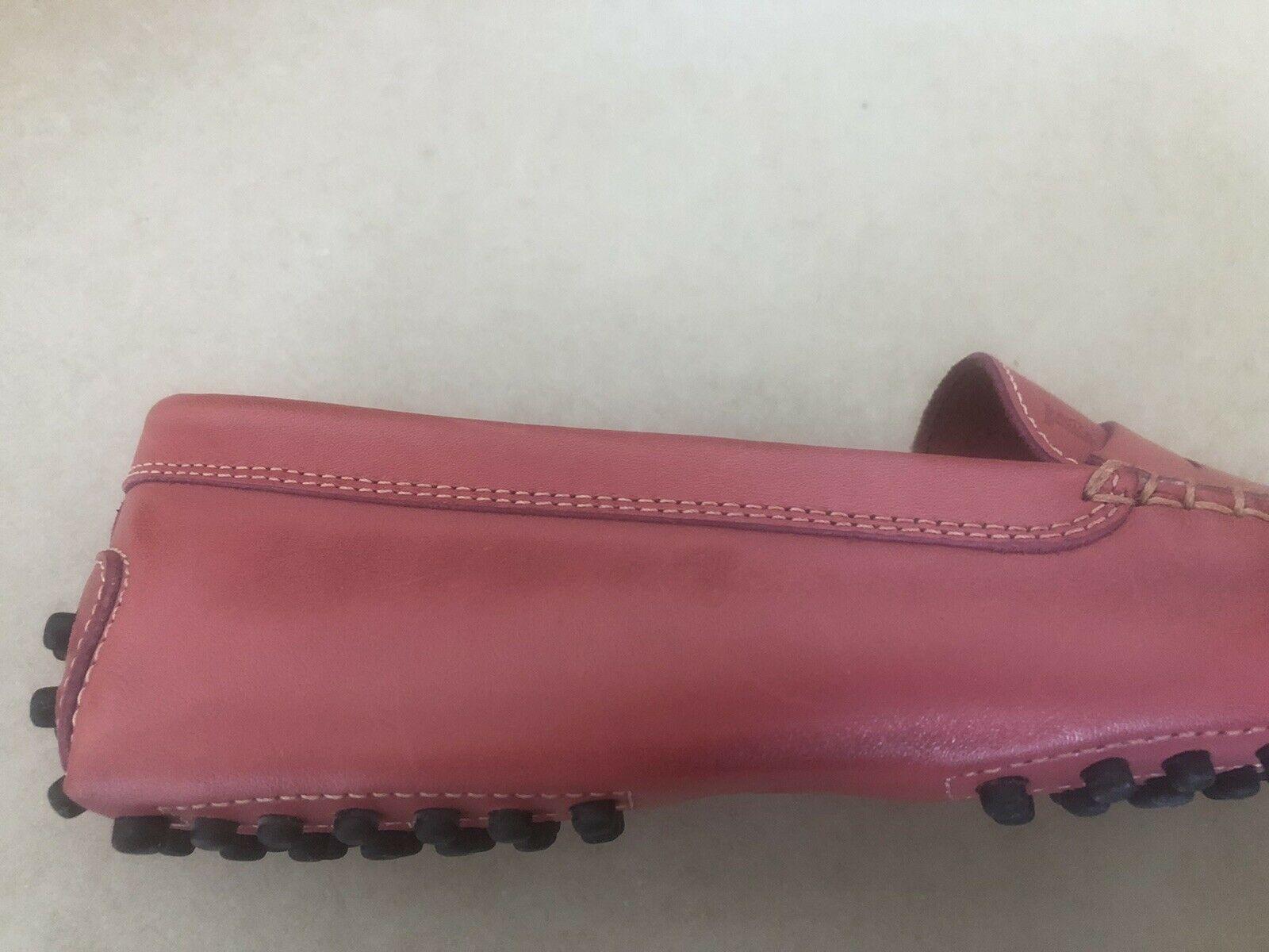 Tods Antique Rose Gommini Penny Loafers