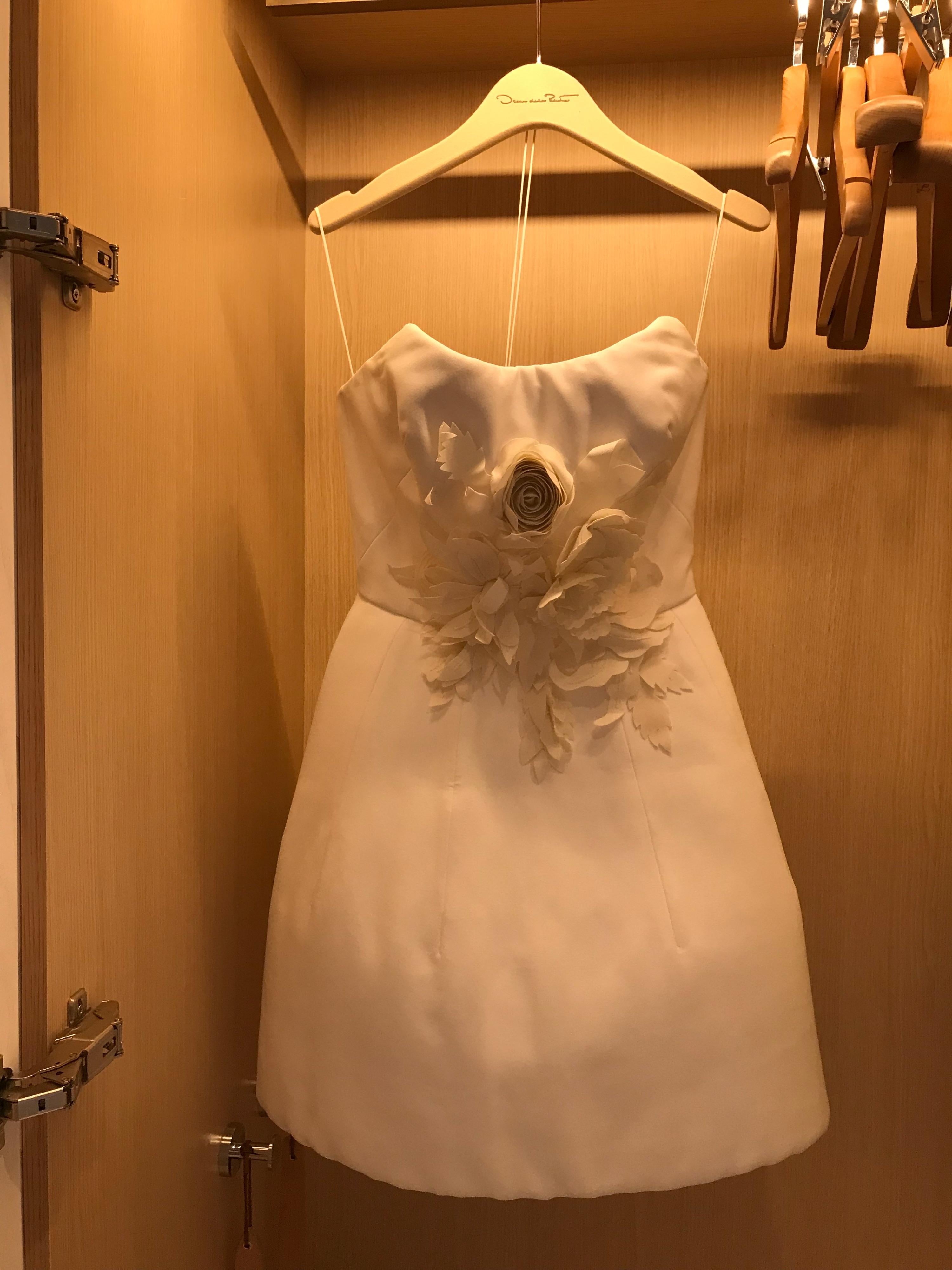 Ivory Embellished Special Order Strapless Dress