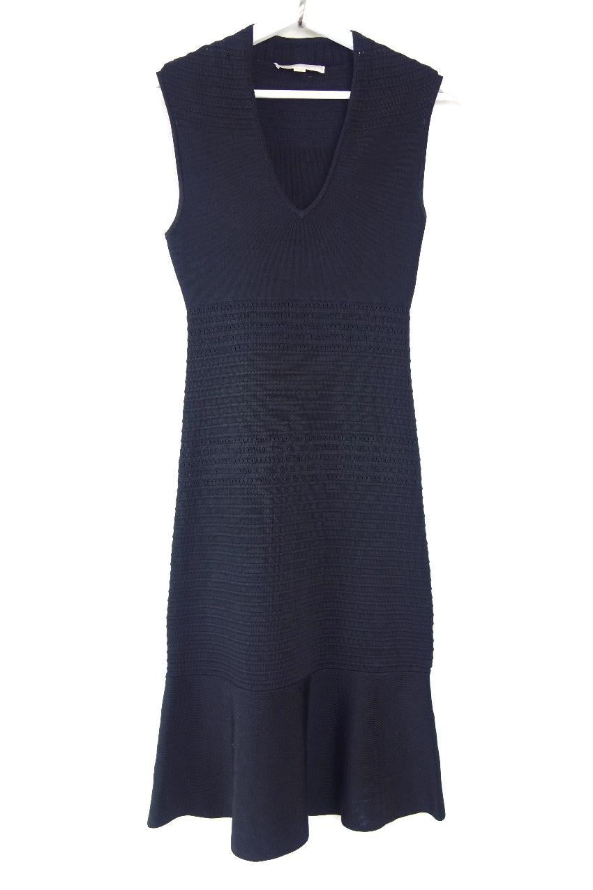 Michael Michael Kors Black Stretch-Knit Sleeveless Dress