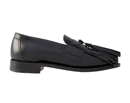 Emilia Wickstead x Grenson Black Tassel Loafer