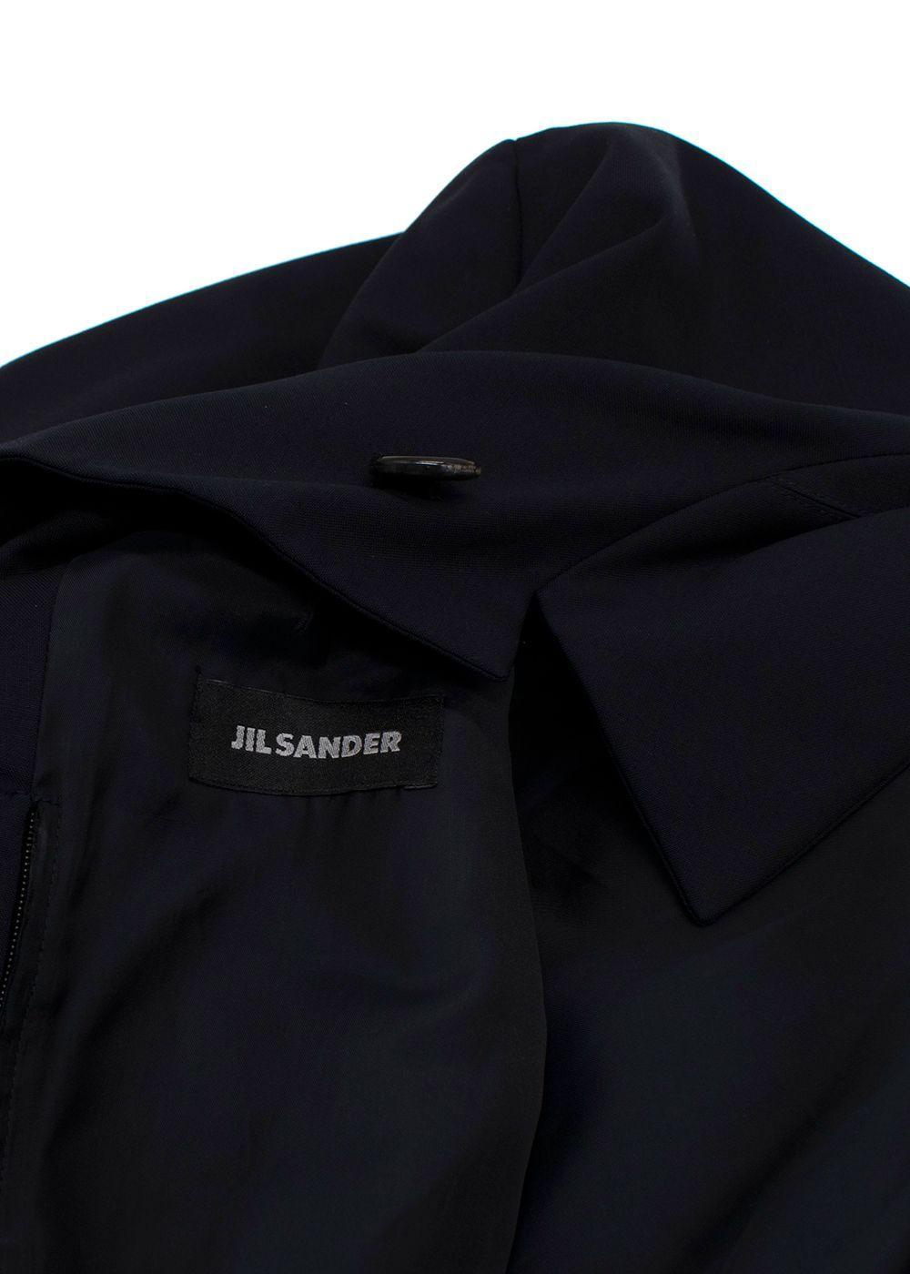 Jil Sander Navy Lightweight Trench Coat